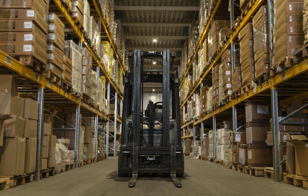 "Close-up view of a warehouse – Trusted UK wholesale supplier for Amazon FBA and retailers."