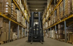 Warehouse view showing inventory ready for shipping by a trusted Amazon FBA wholesale distributor in the USA.